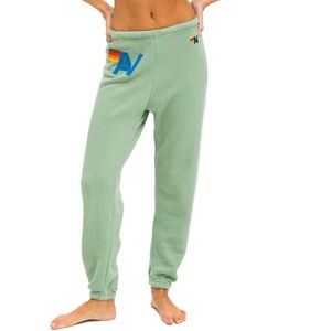 Aviator nation logo stitch sweatpant in sage